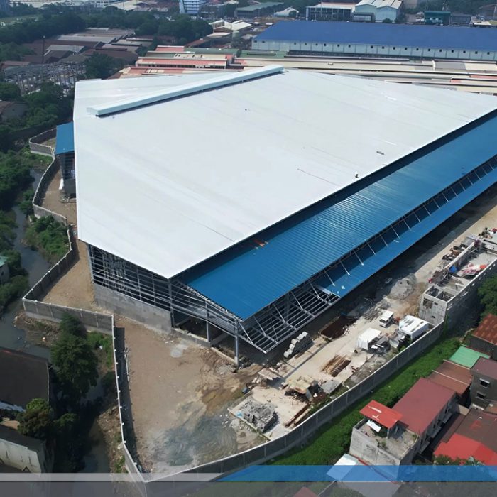 Zamil Steel hoàn thành nhà kho lớn với diện tích xây dựng không theo quy tắc (irregular shaped) tại Philippines